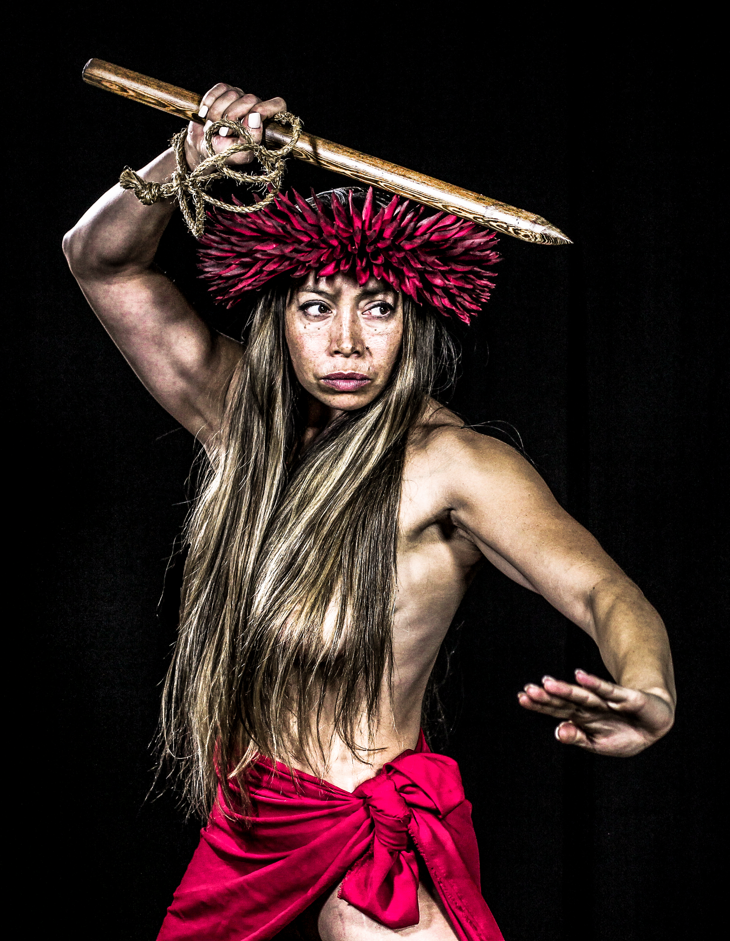 Pahoa Wahine Full Color Print